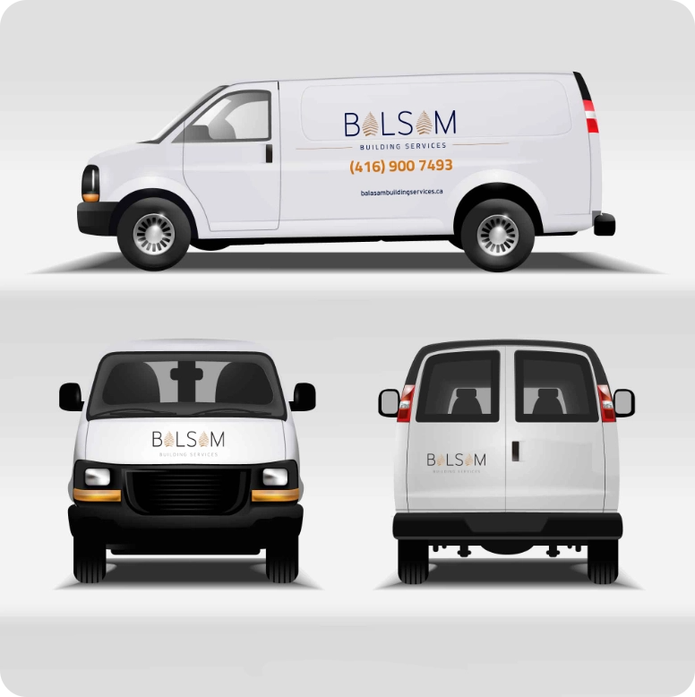 Company Vehicle Design for Balsam Building Services
