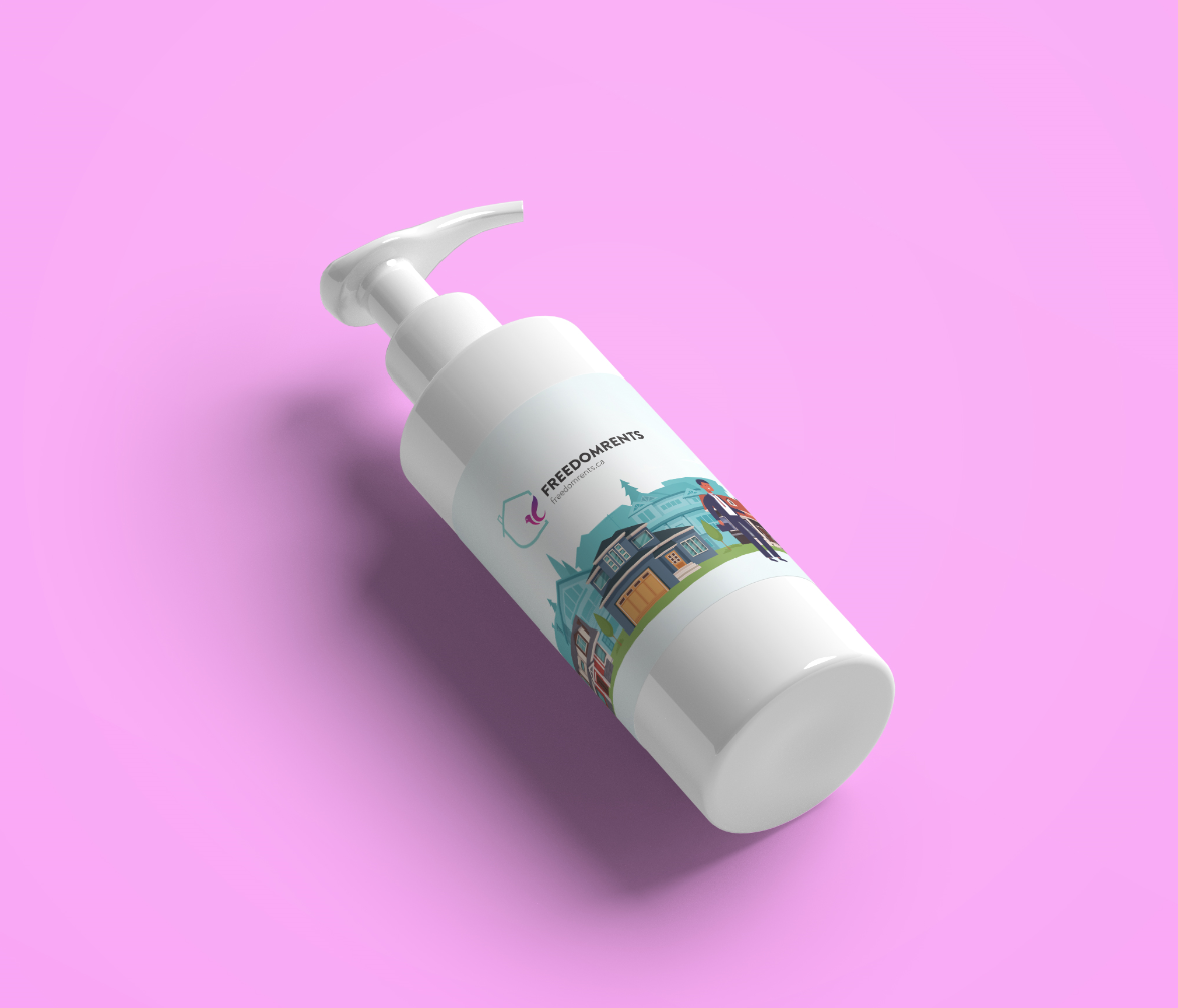 Handwash Design for Client Freedom Rents' Presale Marketing