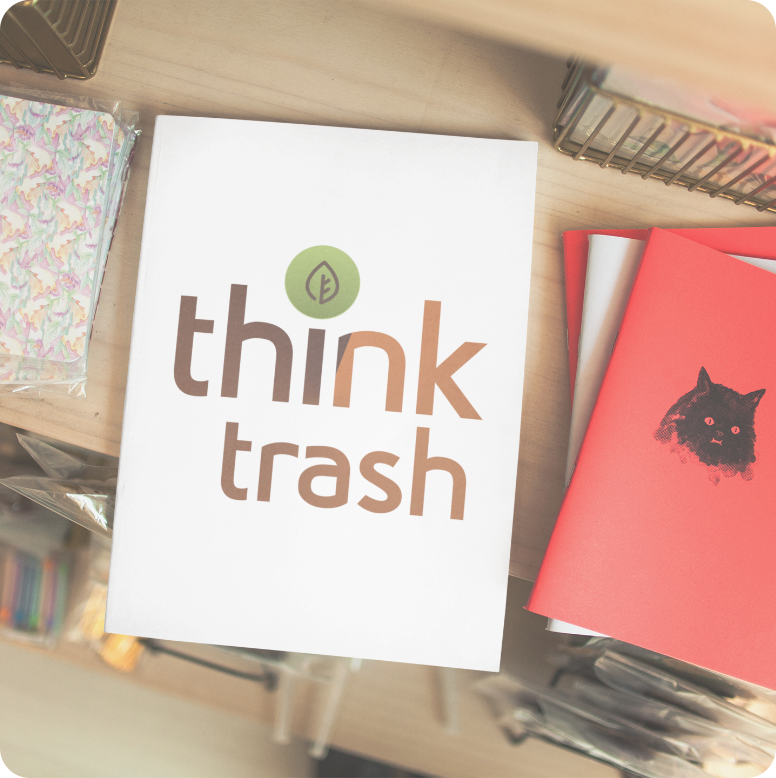 Notebook for Think Trash's Employee Welcome Ki